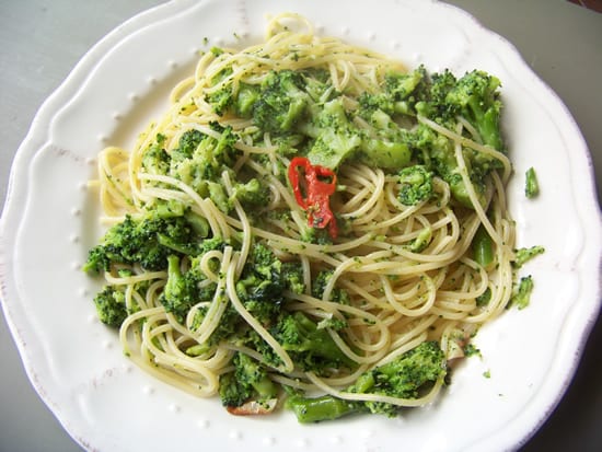 spaghetti aux brocolis