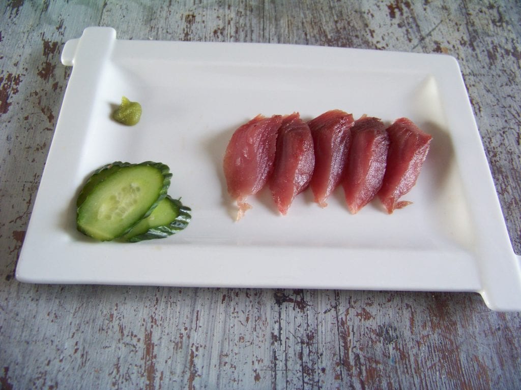 thon melva salé en sashimi