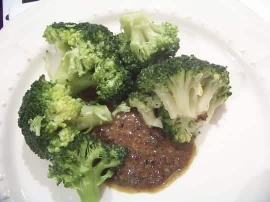 sauce tapenade avec brocolis